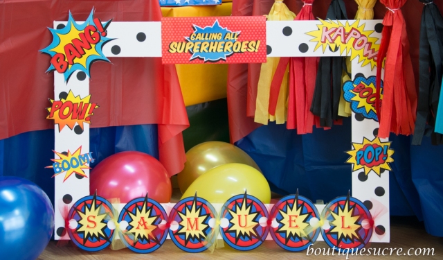 fiesta superheroe